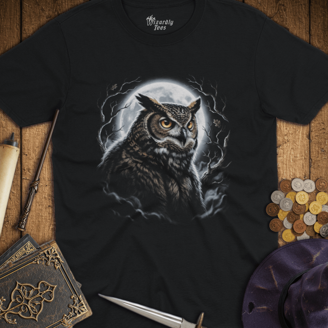 Owlbear Moon Portrait T-Shirt