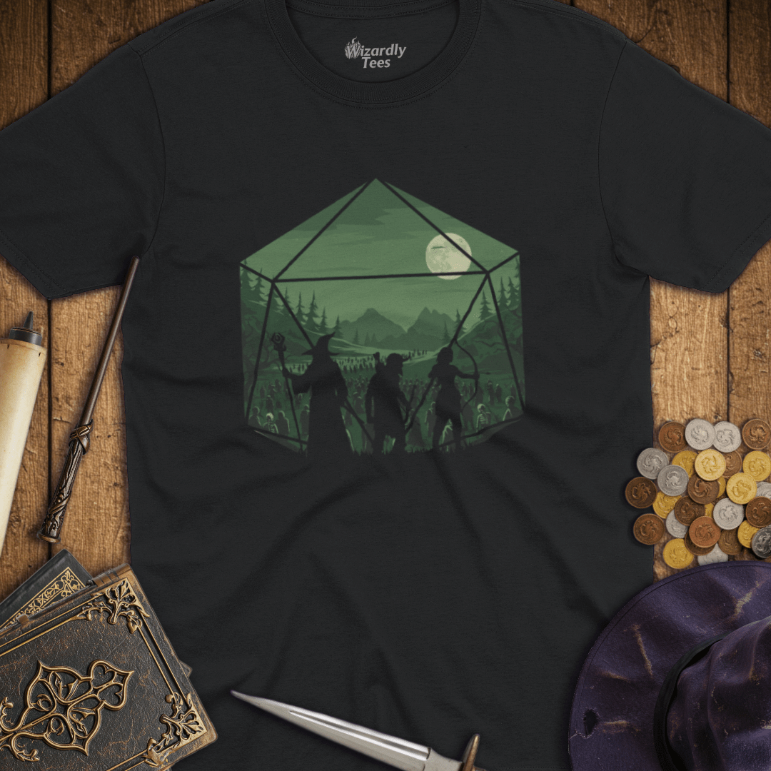 Adventure Party Green D20 Hexagon