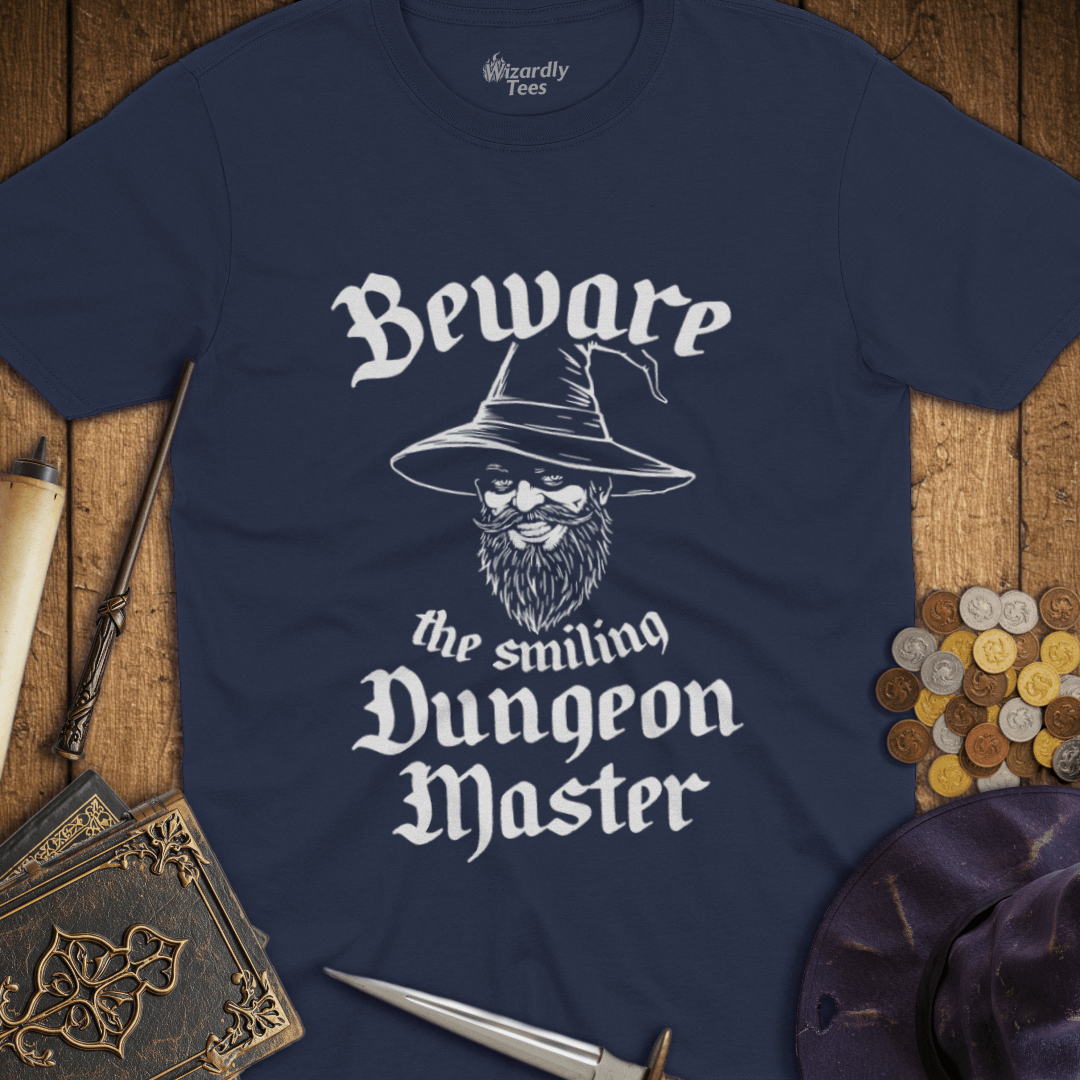 Beware the Smiling Dungeon Master T-shirt