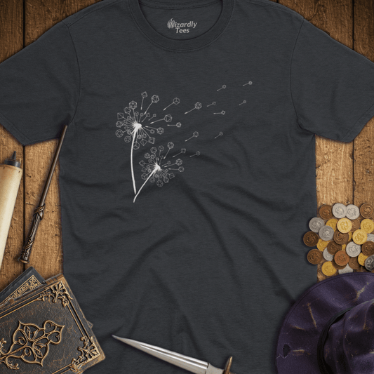 Dandelion D&D Dice T-shirt
