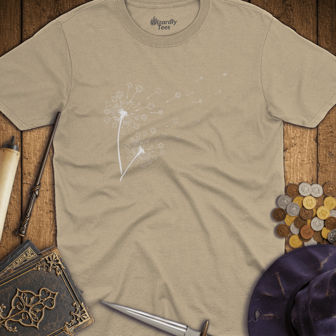 Dandelion D&D Dice T-shirt
