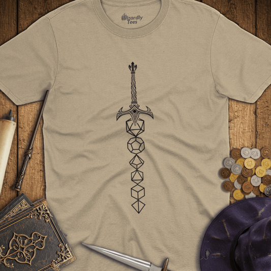 Dice Sword Black T-shirt