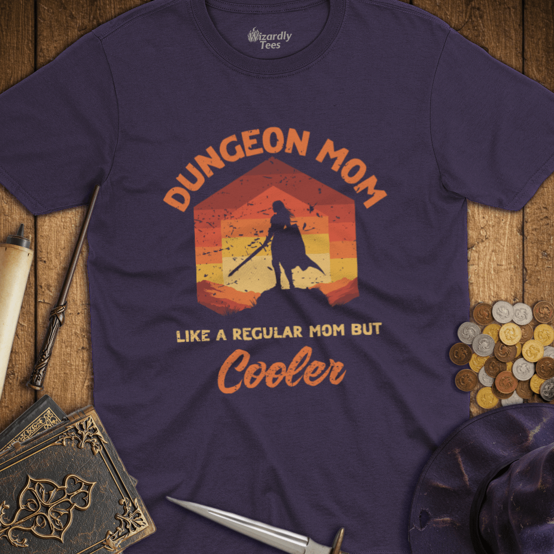Dungeon Mom Like a Regular Mom But Cooler Red T-shirt
