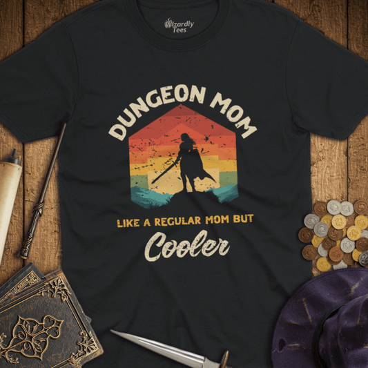 Dungeon Mom Like a Regular Mom But Cooler Retro T-shirt