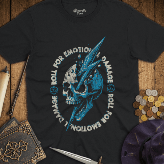 Roll For Emotional Damage Lightning T-shirt