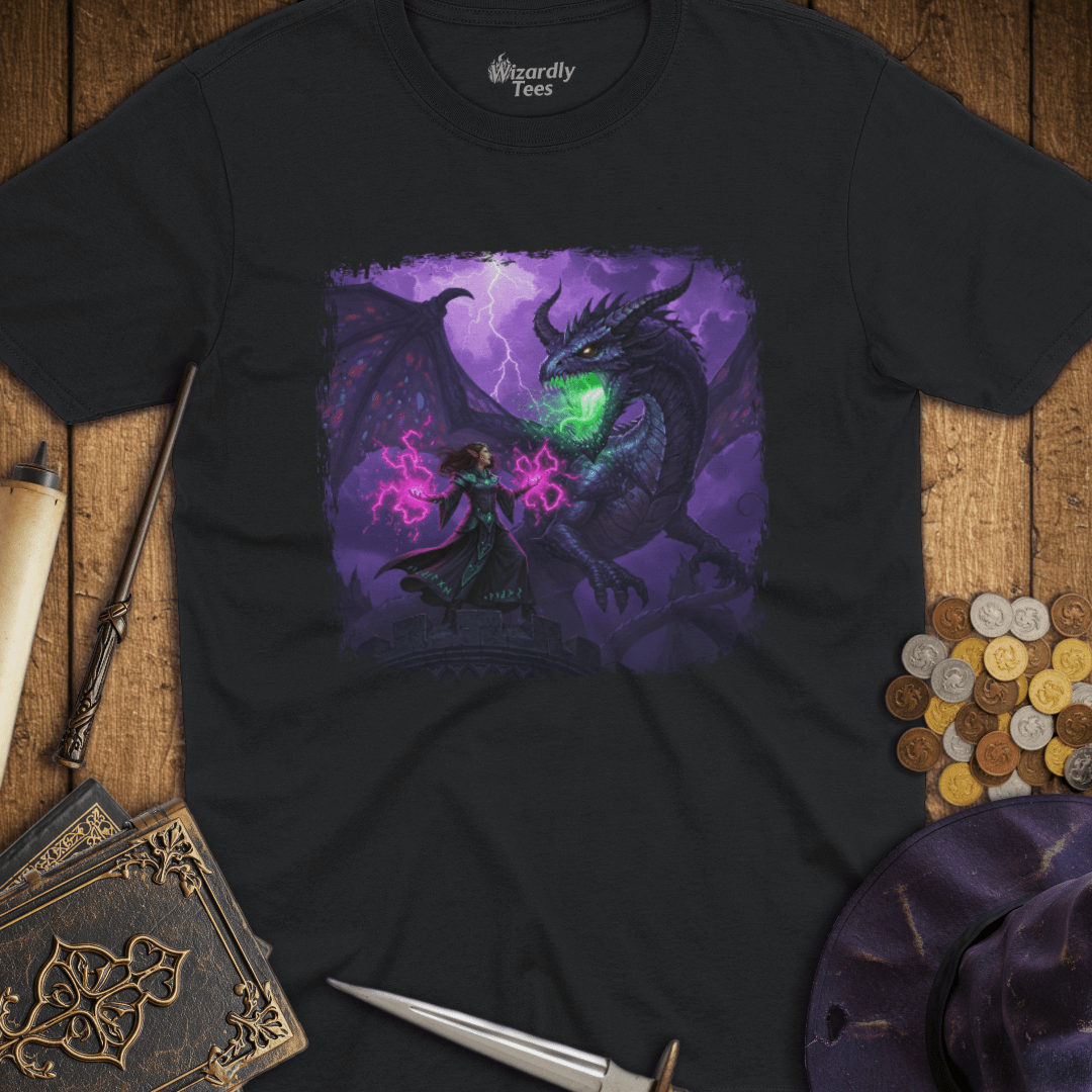 Epic Warlock vs Purple Dragon T-shirt