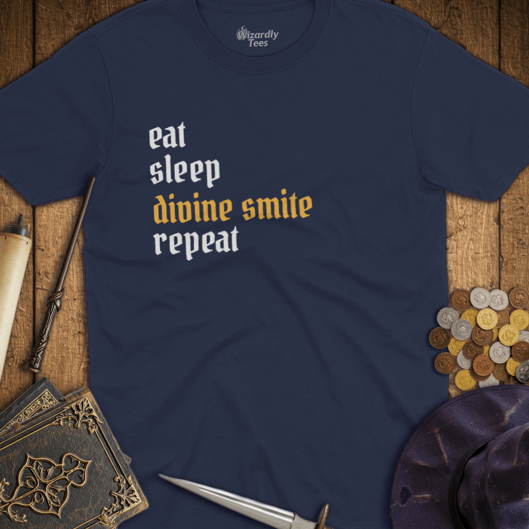 Eat Sleep Divine Smite T-Shirt
