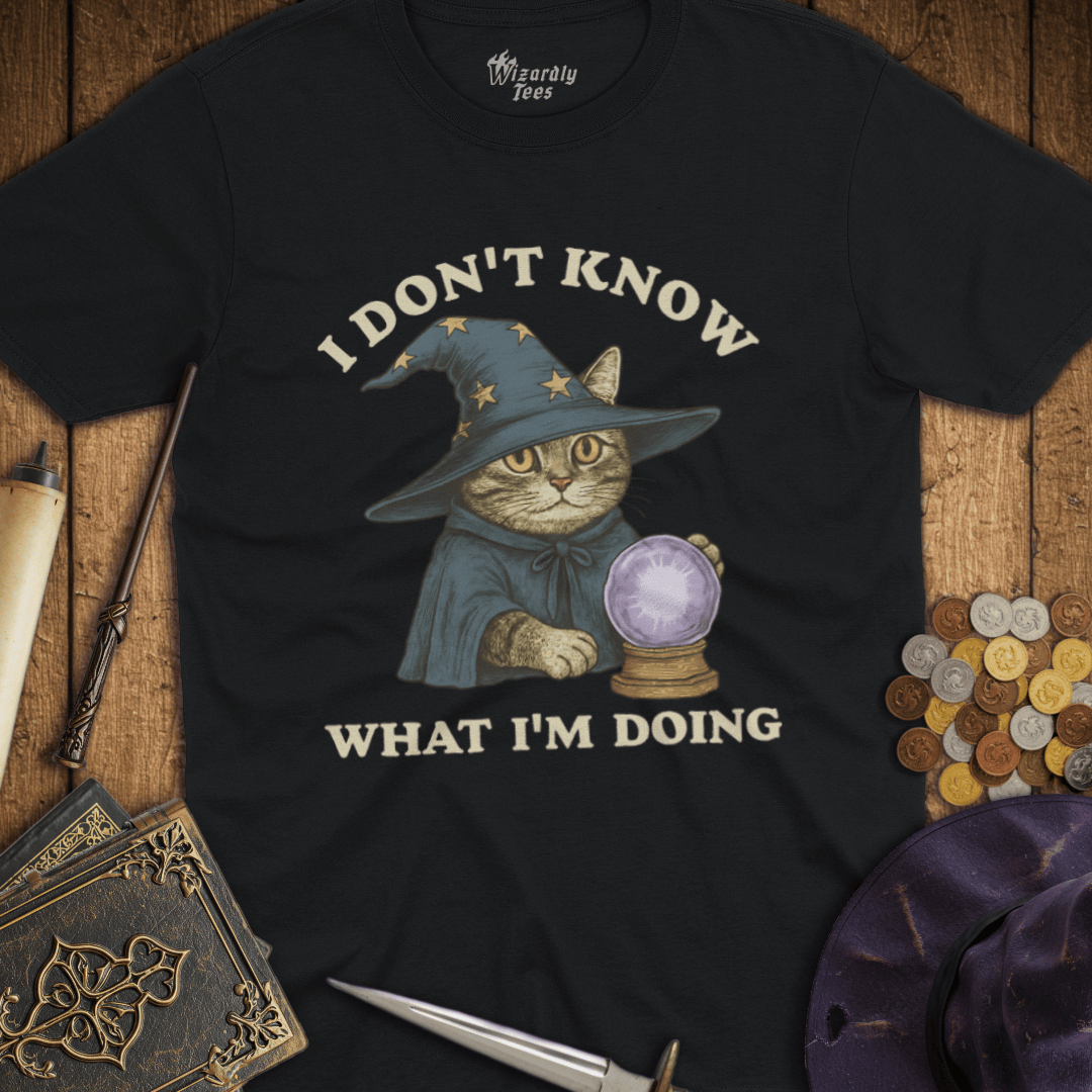 I Don't Know What I'm Doing Cat Wizard T-Shirt