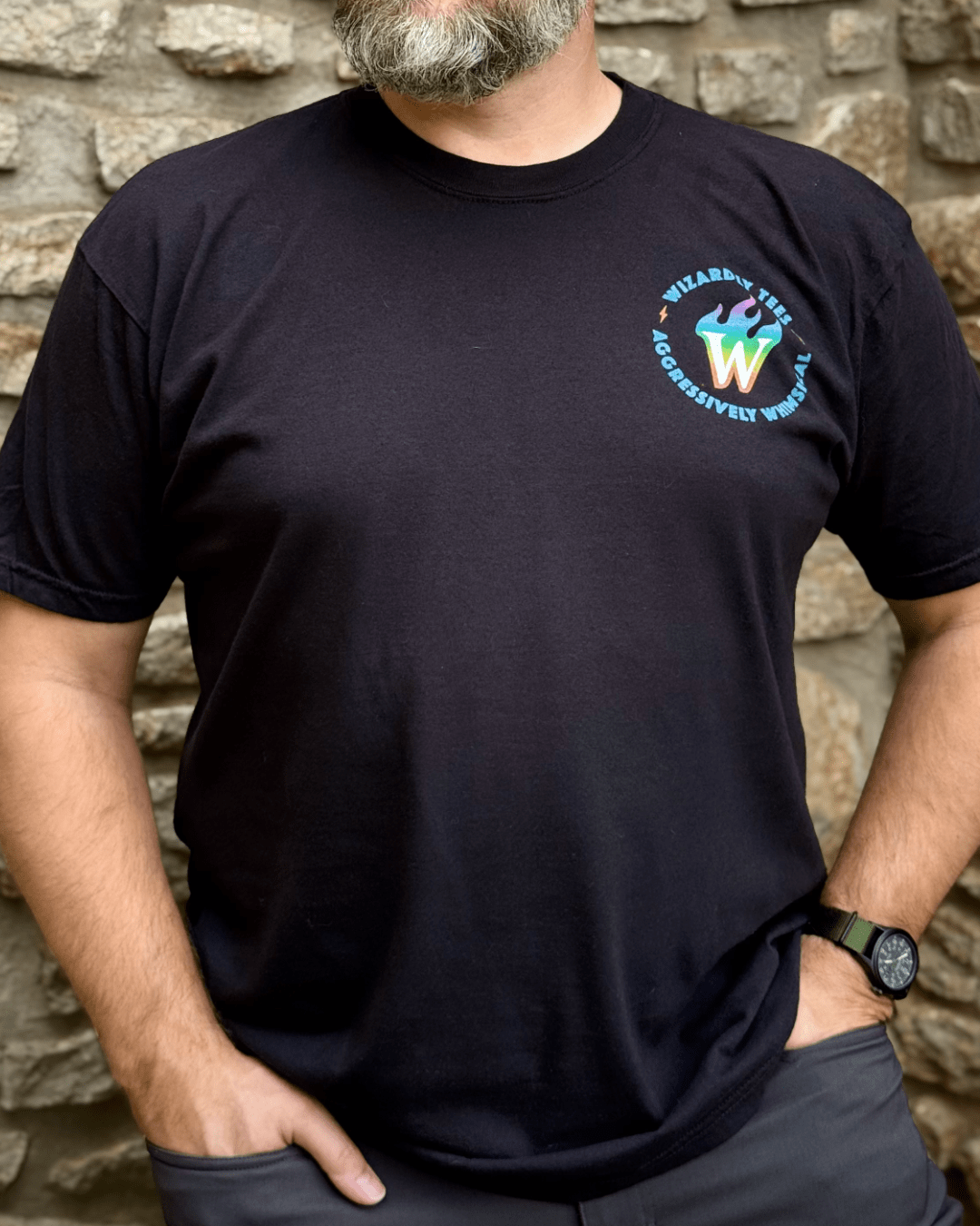 Aggressively Whimsical Cosmic Wizard & Unicorn Premium T-Shirt