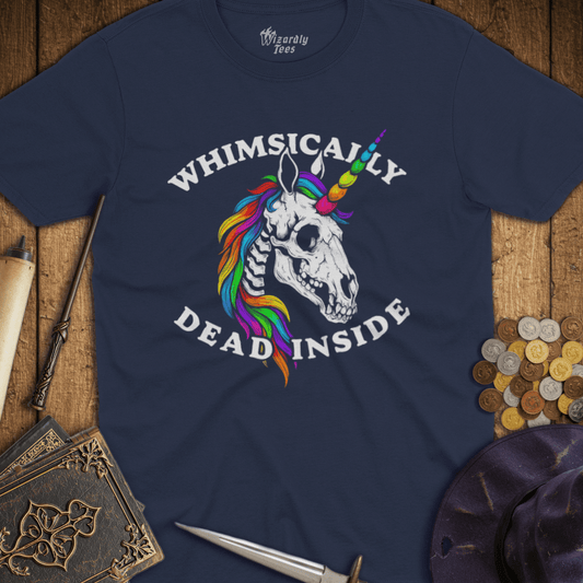 Whimsically Dead Inside Rainbow Unicorn T-Shirt