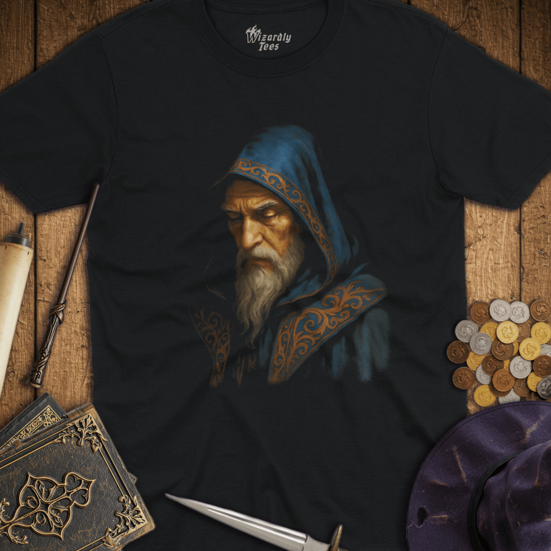 Wizard in Blue T-Shirt
