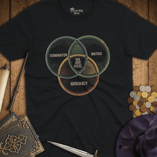 We Are Here Venn Diagram T-Shirt