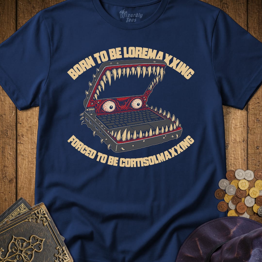 Born to Be Loremaxxing Forced to Be Cortisolmaxxing T-Shirt