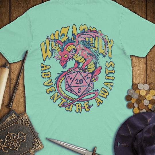 Adventure Awaits Dragon D20 Premium T-Shirt