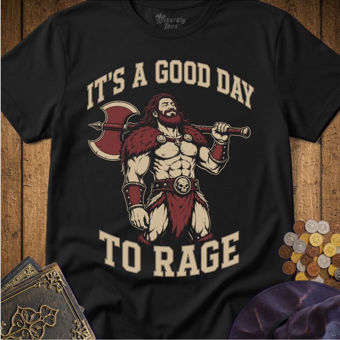 It's A Good Day To Rage Smiling T-Shirt_WD_Black.jpg