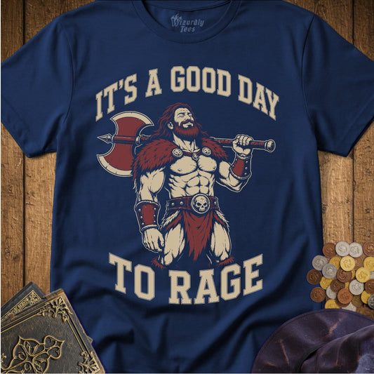 It's A Good Day To Rage Smiling T-Shirt_WD_Navy.jpg