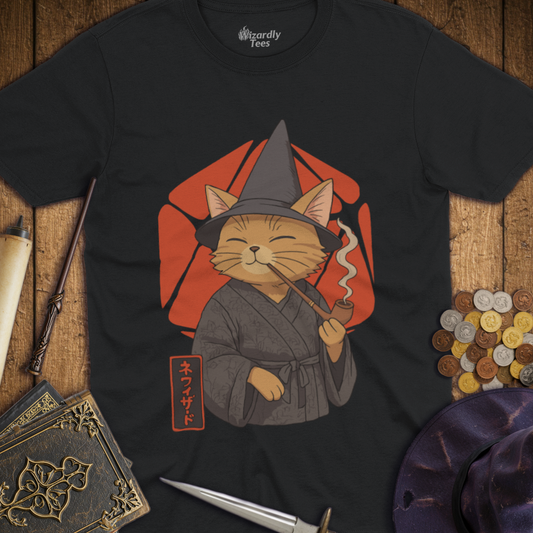 Japanese Cat Wizard T-Shirt