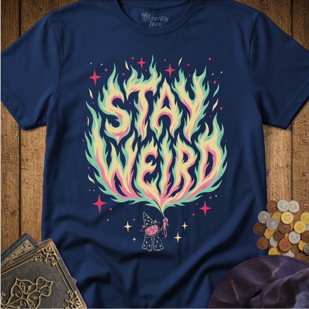 Stay Weird Magic Flames_WD_Navy.jpg