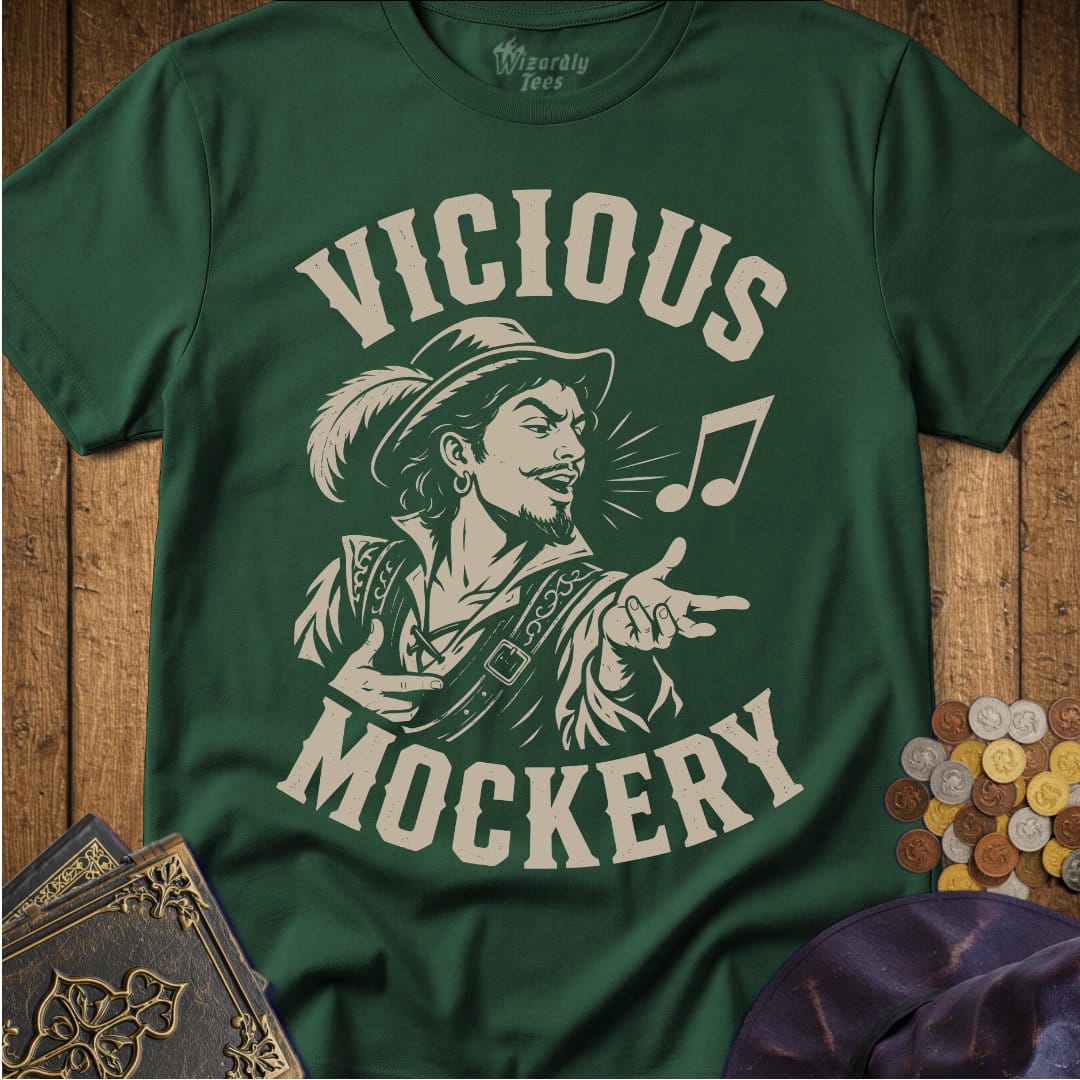 Vicious Mockery Song T-Shirt_WD_Forest Green.jpg