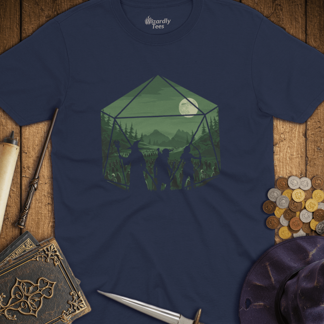 Adventure Party Green D20 Hexagon