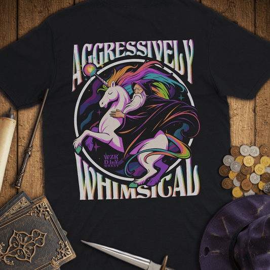 Aggressively Whimsical Cosmic Wizard & Unicorn Premium T-Shirt
