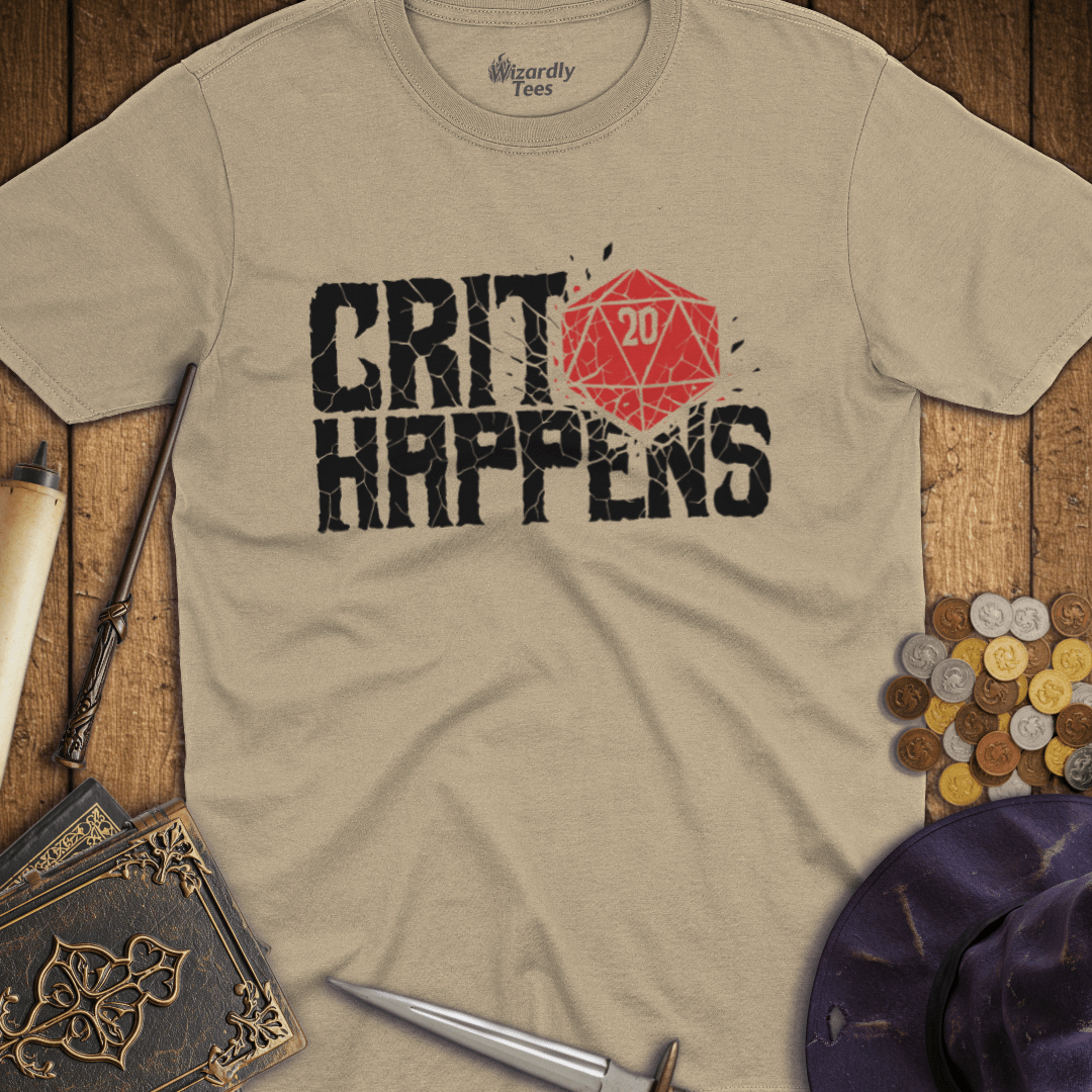 Crit Happens D20 T-Shirt