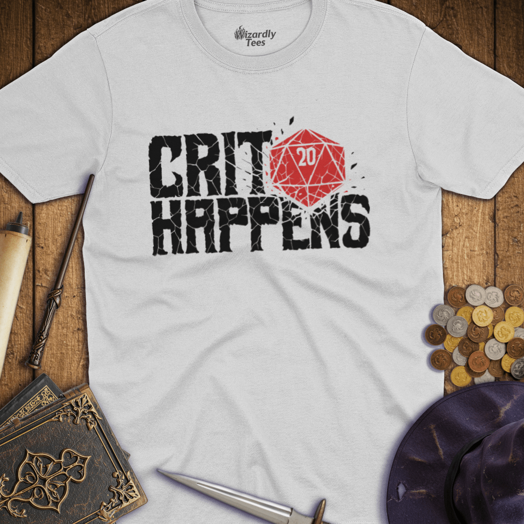 Crit Happens D20 T-Shirt