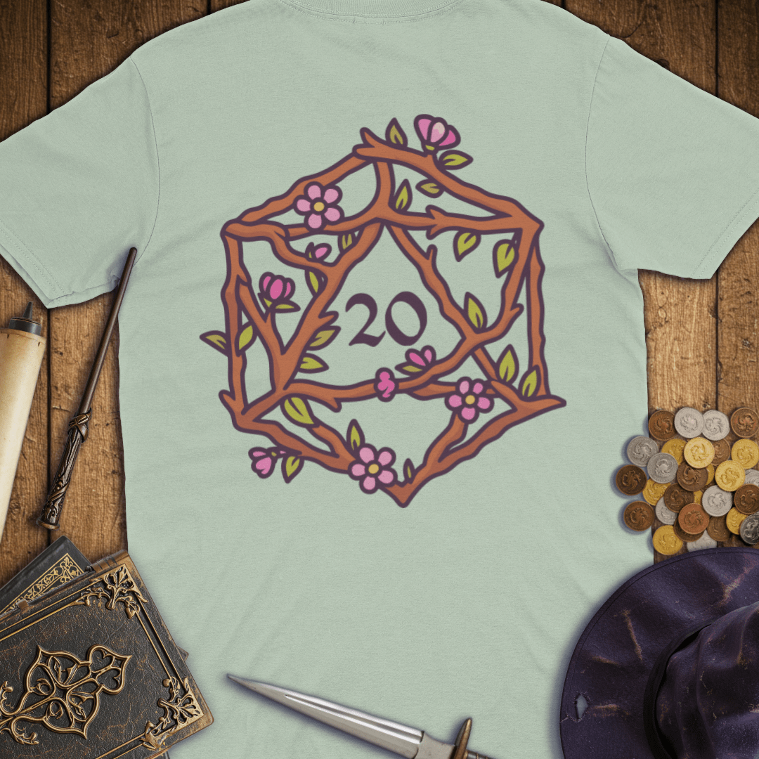 Floral D20 Premium T-Shirt