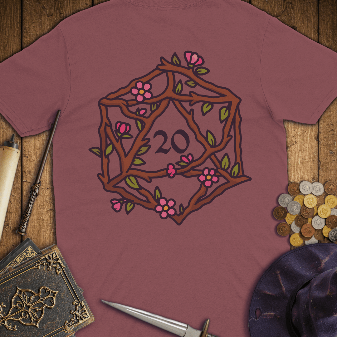 Floral D20 Premium T-Shirt