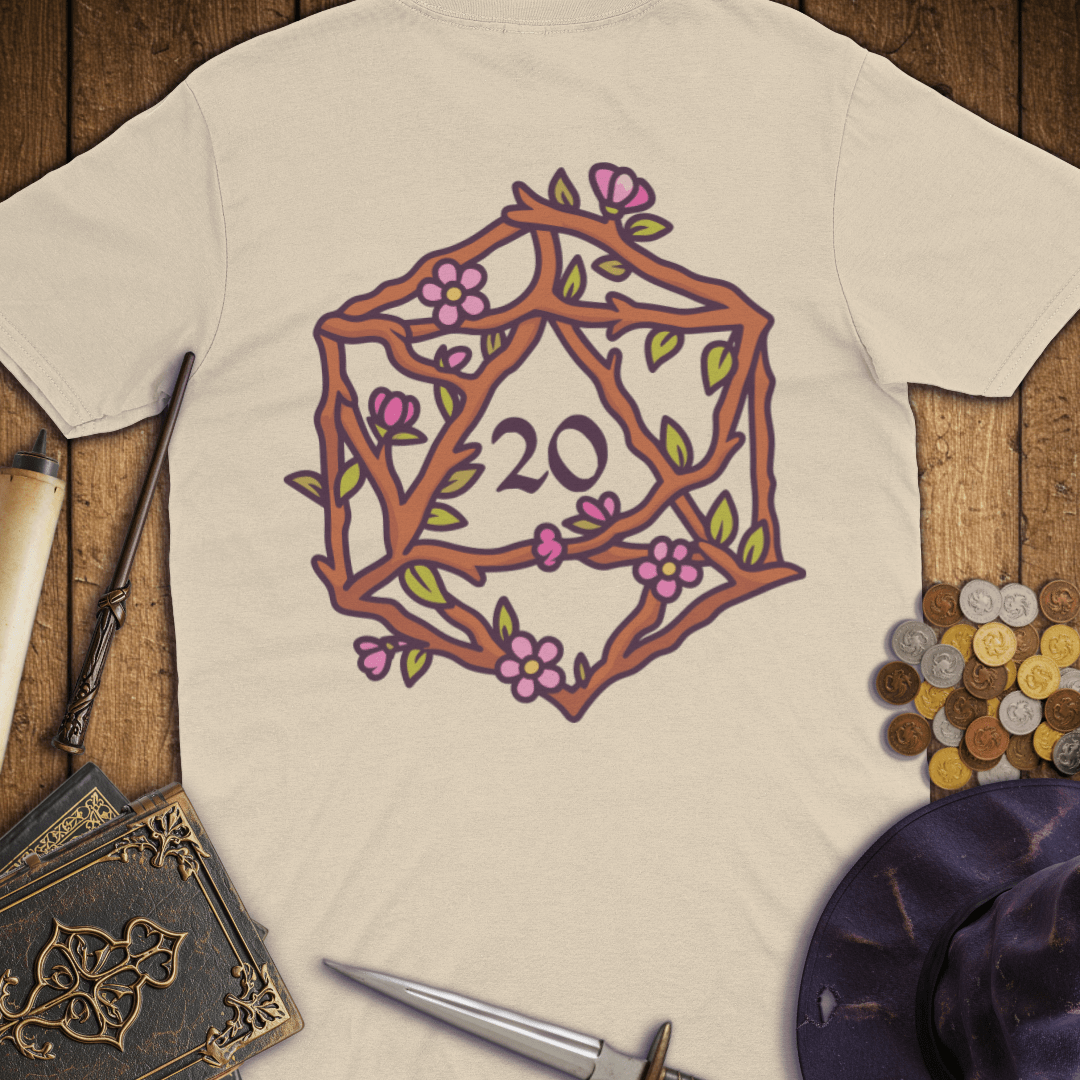 Floral D20 Premium T-Shirt