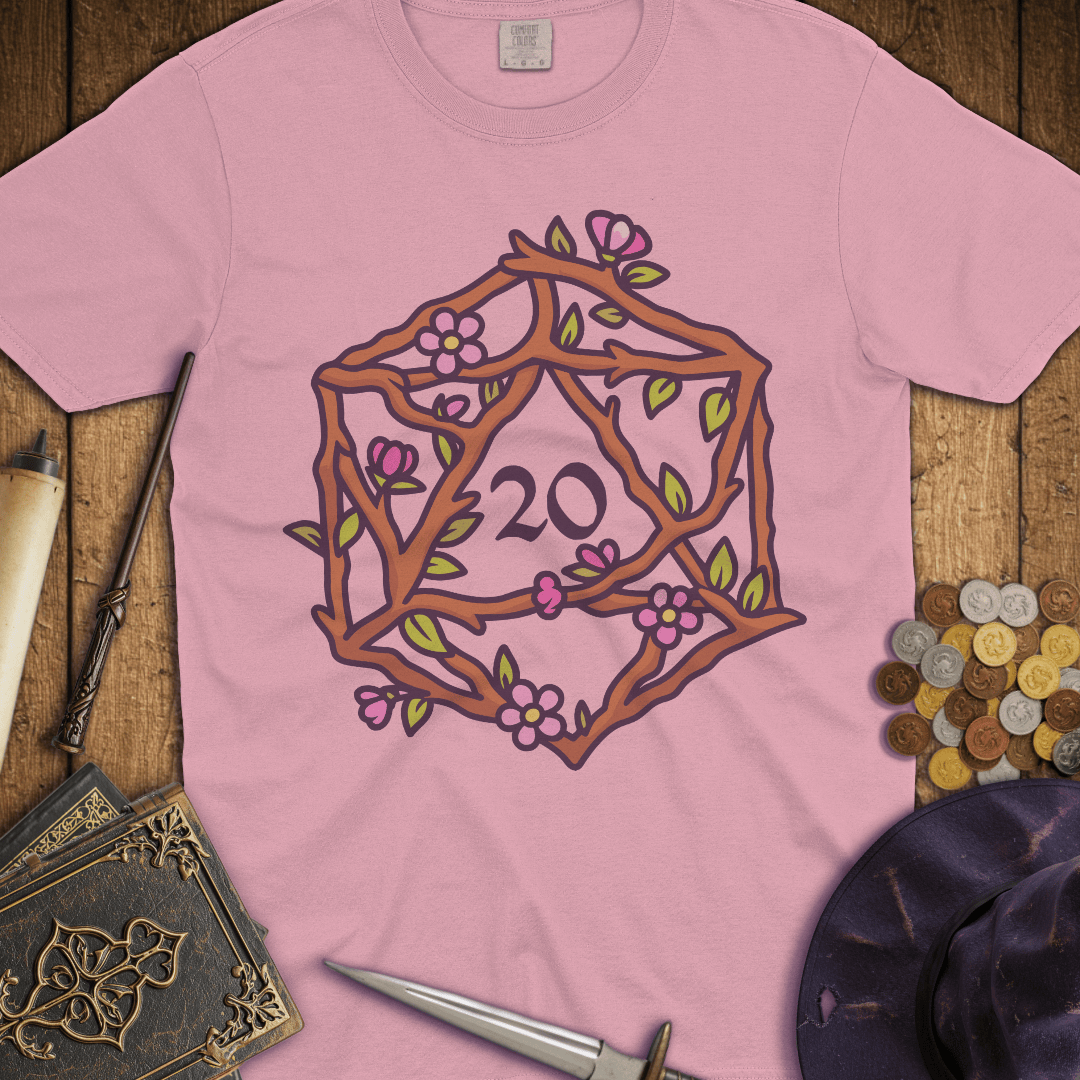 Floral D20 Premium T-Shirt