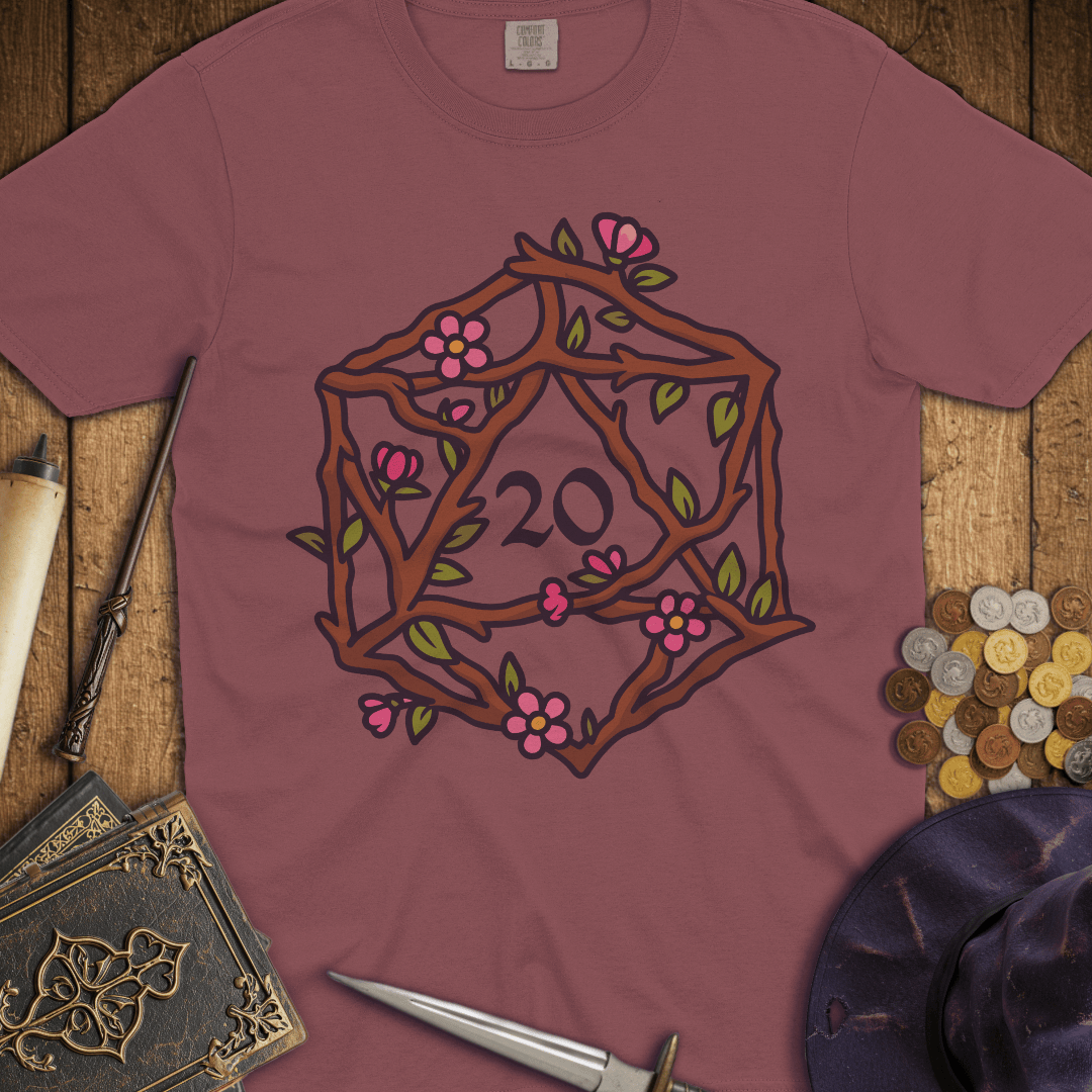 Floral D20 Premium T-Shirt