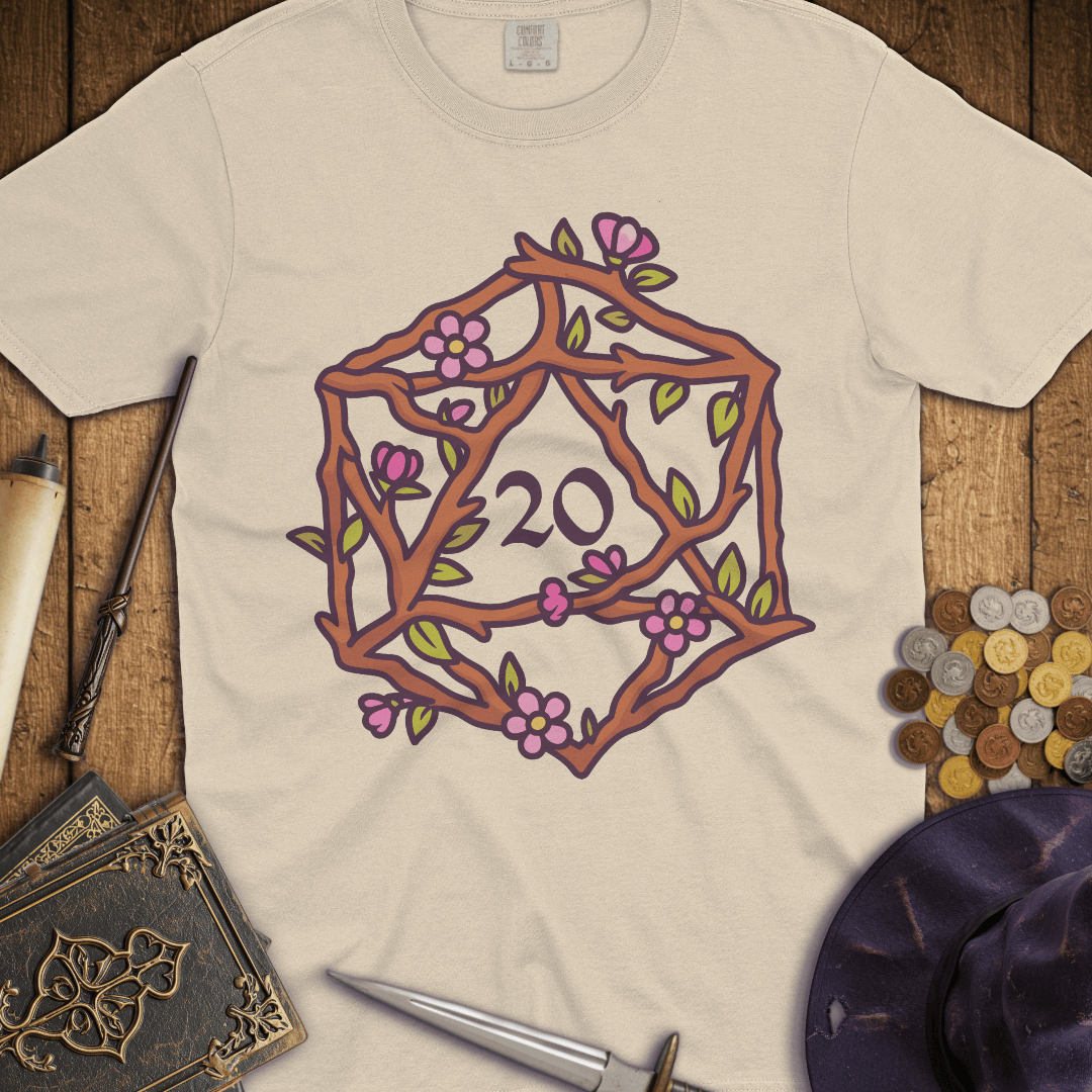 Floral D20 Premium T-Shirt