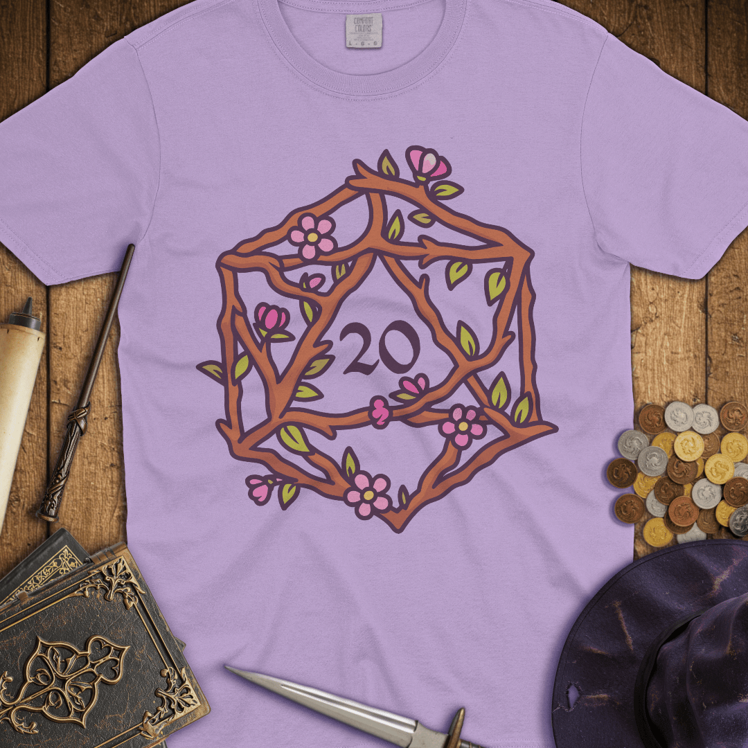 Floral D20 Premium T-Shirt