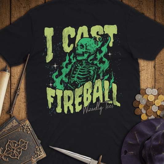 I Cast Fireball Green Premium T-Shirt