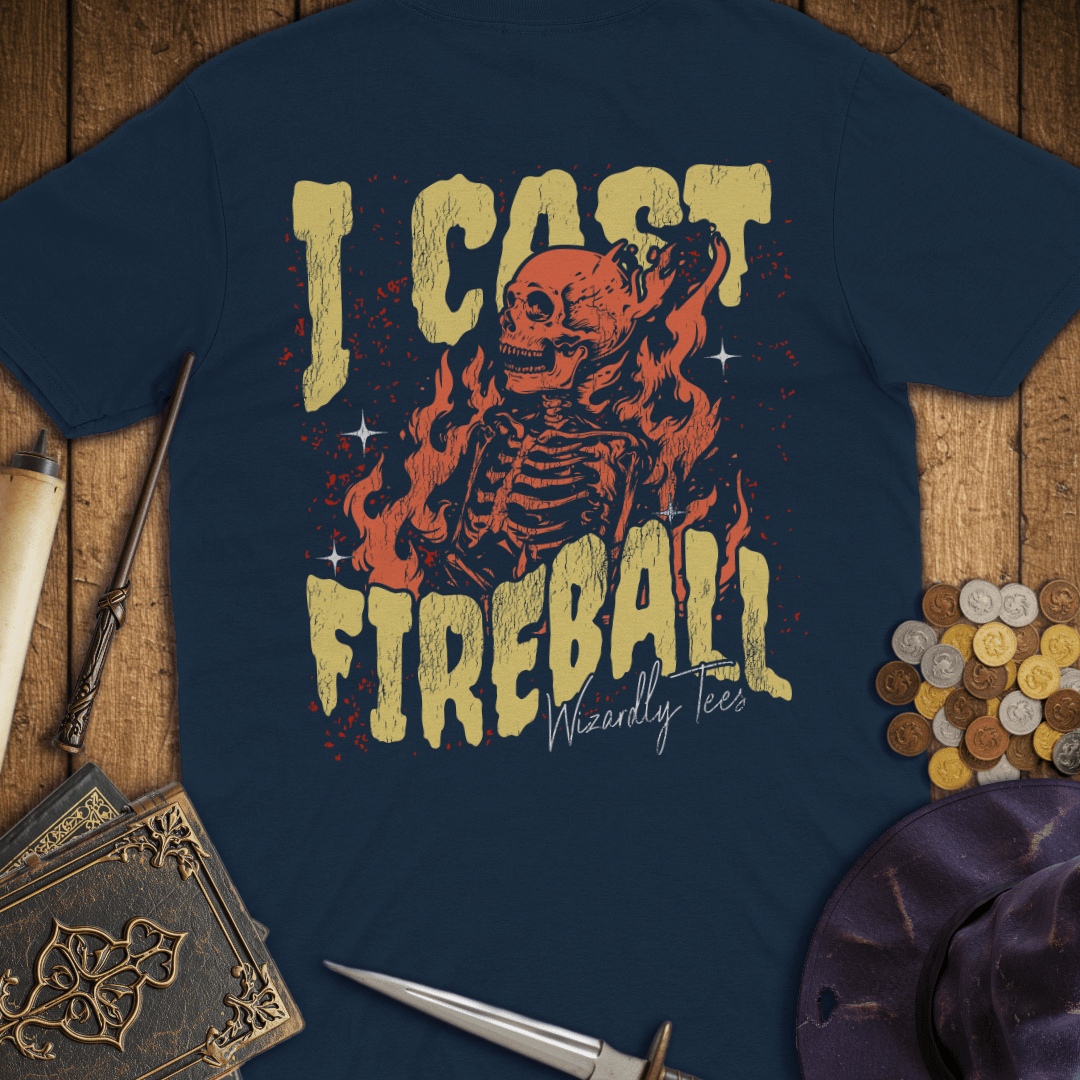 I Cast Fireball Orange Premium T-Shirt