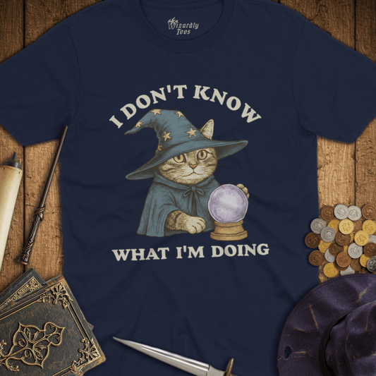 I Don't Know What I'm Doing Cat Wizard T-Shirt