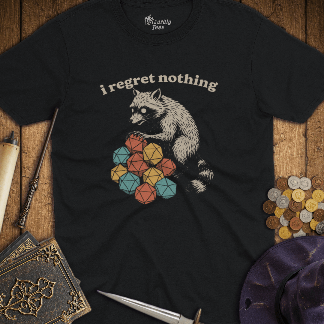 I Regret Nothing Raccoon T-Shirt