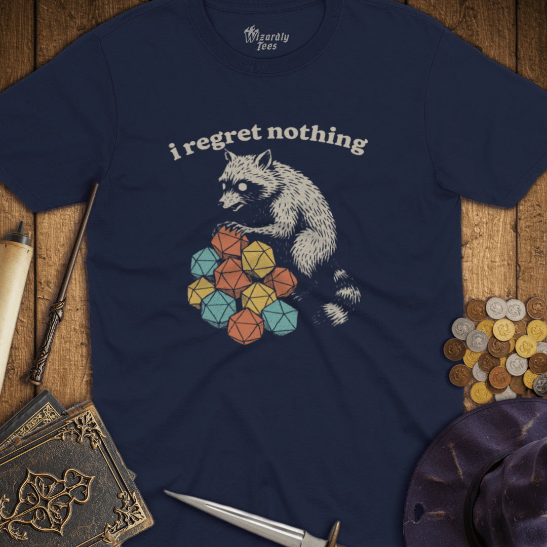 I Regret Nothing Raccoon T-Shirt