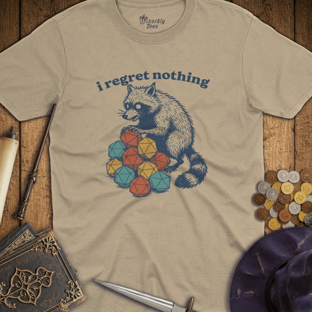 I Regret Nothing Raccoon T-Shirt