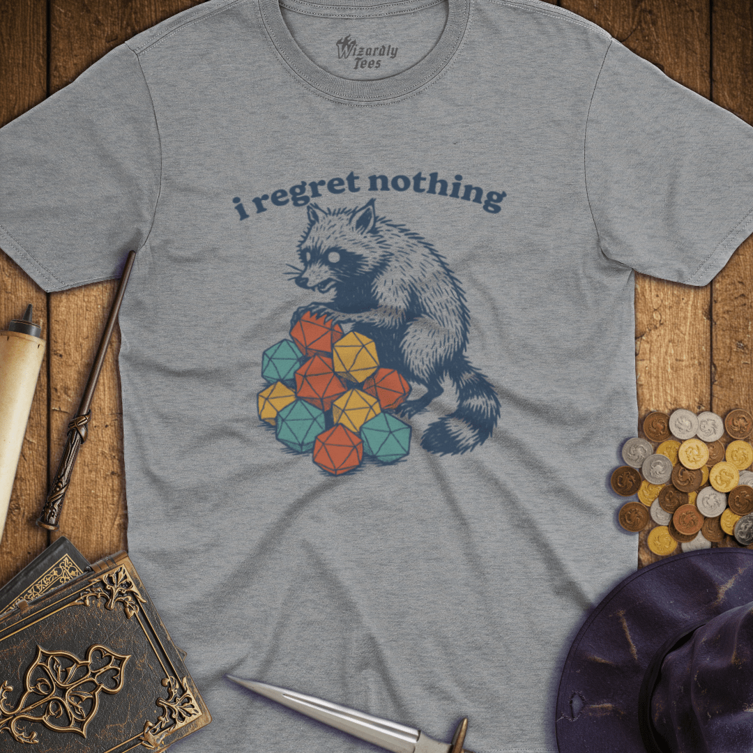 I Regret Nothing Raccoon T-Shirt