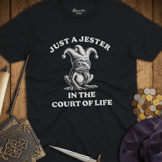 Just a Jester In The Court Of Life Frog T-Shirt