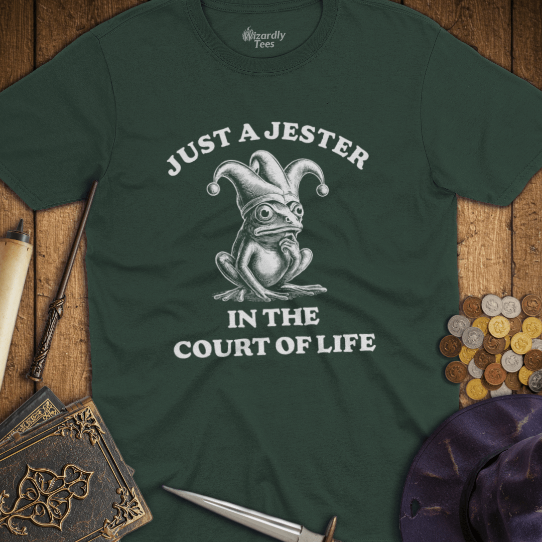 Just a Jester In The Court Of Life Frog T-Shirt