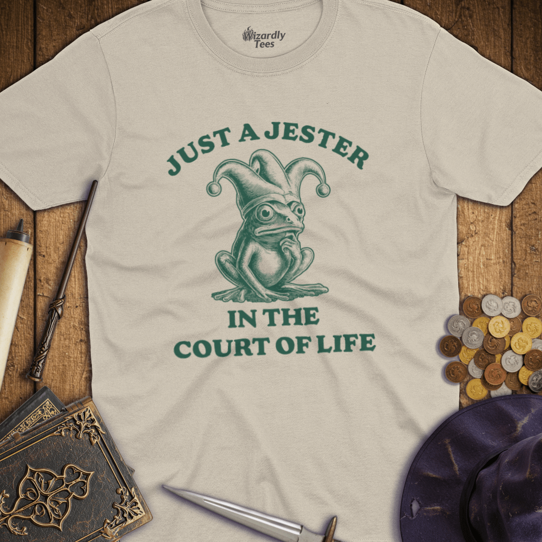 Just a Jester In The Court Of Life Frog T-Shirt