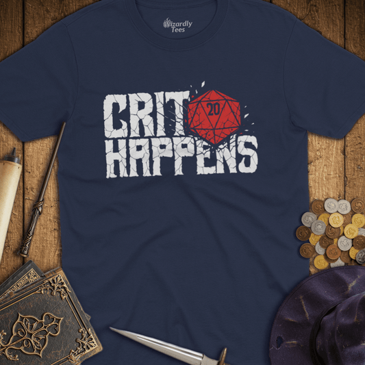 Crit Happens D20 T-Shirt