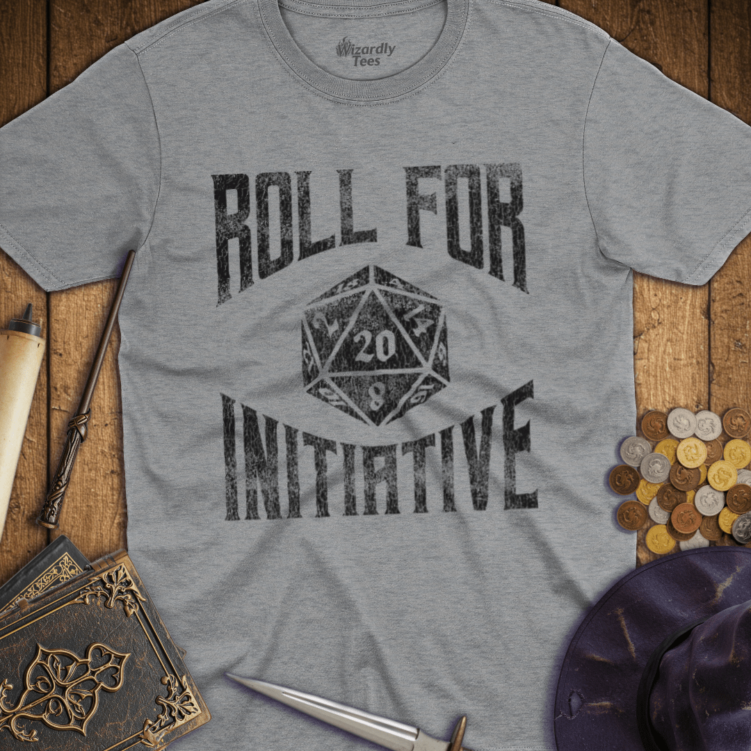 Roll For Initiative D20 T-Shirt