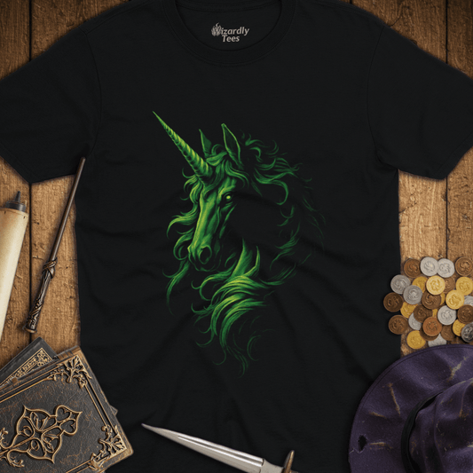 Shadowed Unicorn Jade T-Shirt