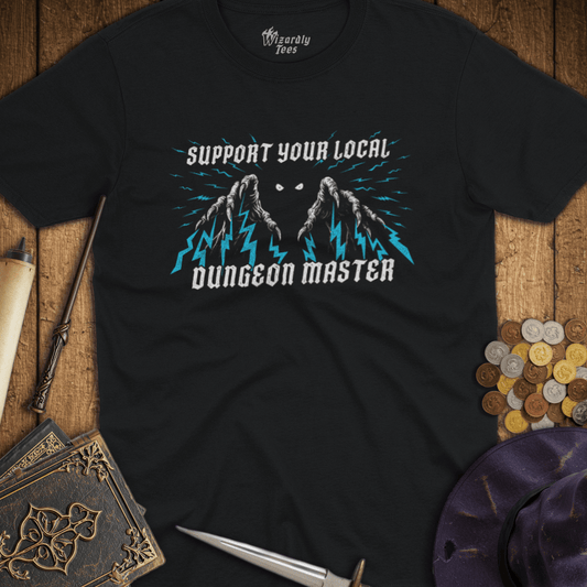 Support Your Local Dungeon Master Blue T-Shirt