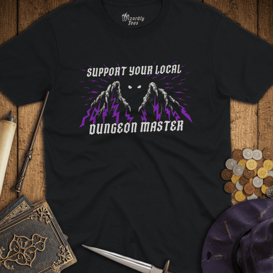 Support Your Local Dungeon Master Purple T-Shirt
