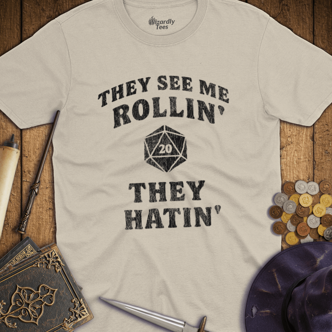 They See Me Rollin' They Hatin' D20 T-Shirt